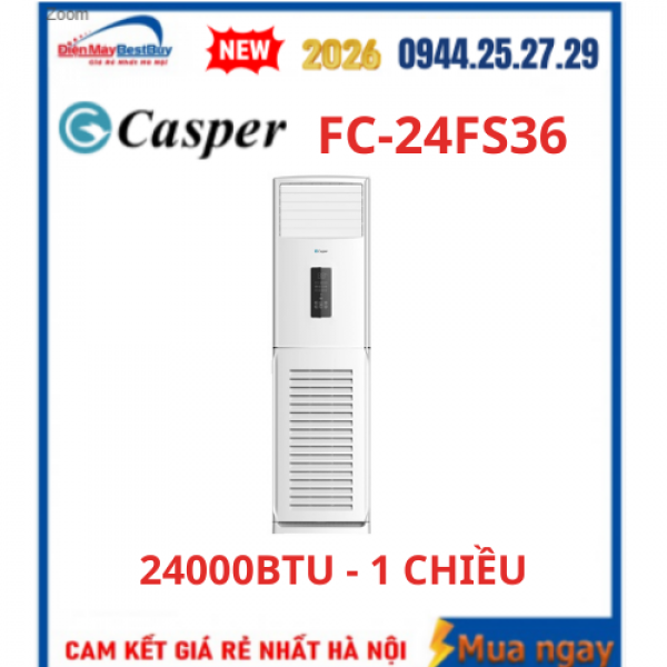 Điều hòa tủ đứng Casper FC-24FS36 1 chiều 24000BTU
