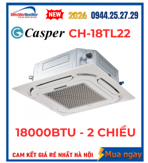 Điều hòa âm trần Casper CH-18TL22 2 chiều 18000BTU