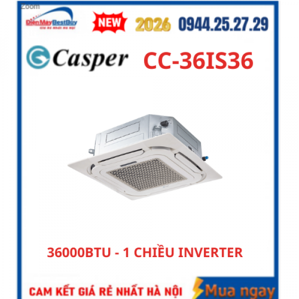 Điều hòa âm trần Casper CC-36IS36 1 chiều inverter 36000BTU