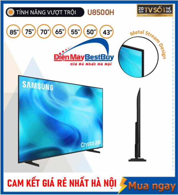 Smart Tivi Samsung UHD 4K 50 inch UA50U8500H Mới 2026