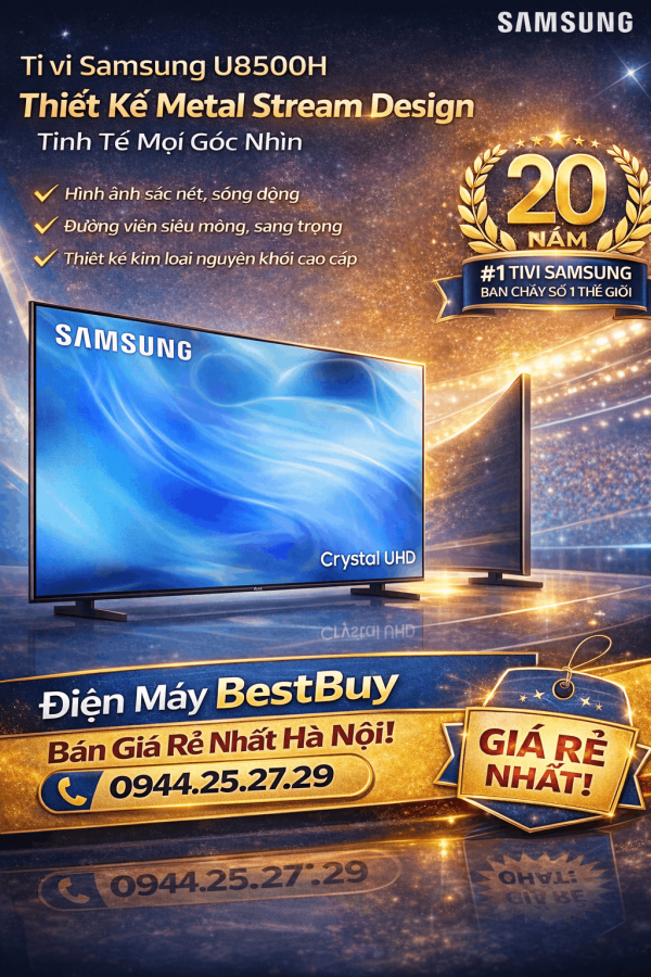 Smart Tivi Samsung UHD 4K 98 inch UA98U9500H Mới 2026