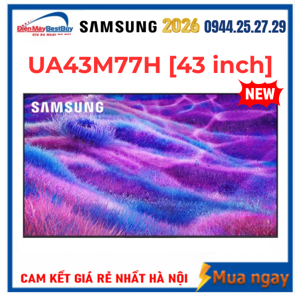 Smart Tivi Samsung MiniLED 4K 43 inch UA43M77H Mới 2026
