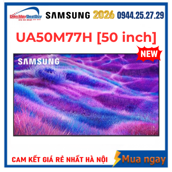 Smart Tivi Samsung MiniLED 4K 50 inch UA50M77H Mới 2026