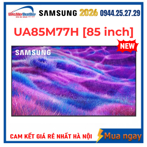 Smart Tivi Samsung MiniLED 4K 85 inch UA85M77H Mới 2026