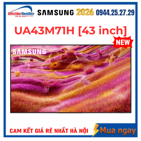 Smart Tivi Samsung MiniLED 4K 43 inch UA43M71H Mới 2026