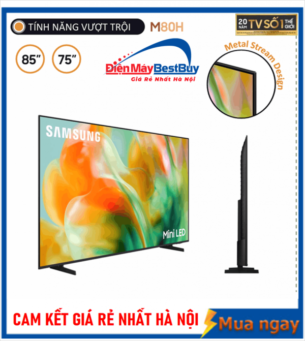 Smart Tivi Samsung MiniLED 4K 85 inch UA85M80H Mới 2026