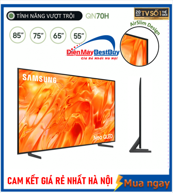 Smart Tivi Samsung Neo QLED 4K 55 inch QA55QN70H Mới 2026