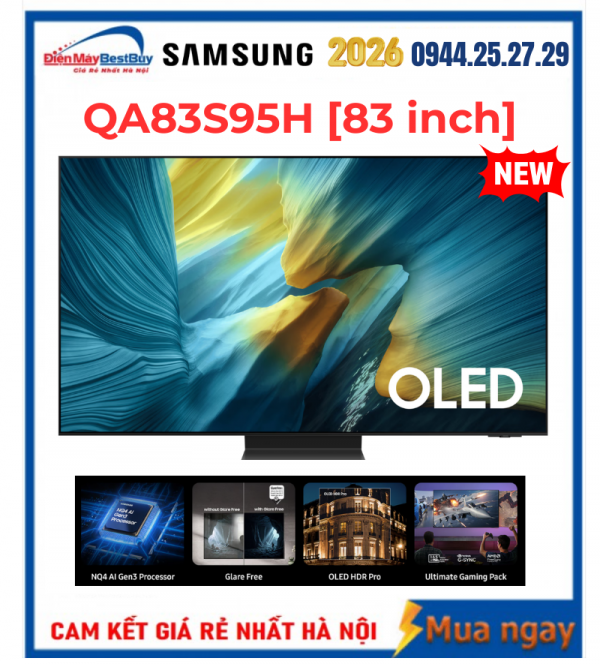 Smart Tivi Samsung OLED 4K 83 inch QA83S95H Mới 2026