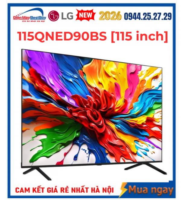 Smart Tivi LG QNED AI 4K 115 inch 115QNED90BS Mới 2026