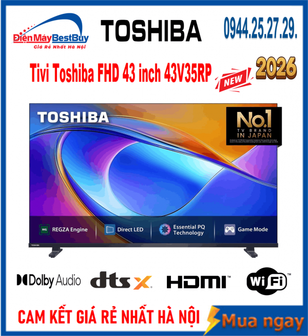 Bán Tivi Toshiba FHD 43 inch [43V35RP] Rẻ nhất hà nội