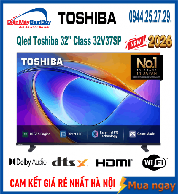 Bán Tivi Qled Toshiba 32 inch [32V37SP] Rẻ nhất hà nội