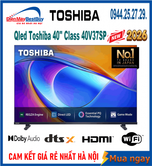 Nơi Bán Tivi Qled Toshiba 40 inch [40V37SP] Giá Rẻ nhất hà nội