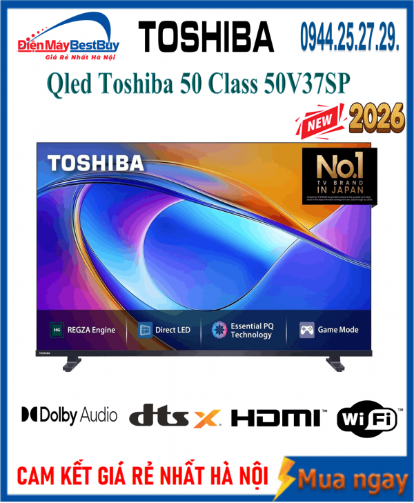 Bán Tivi Qled Toshiba 50 inch [50V37SP] Giá Rẻ nhất hà nội