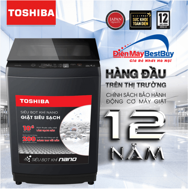 Máy giặt Toshiba Inverter 13 kg AW-DM1400LV(MK) Mới 2026