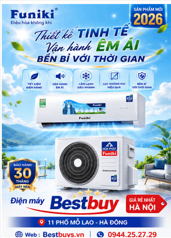 Điều hòa Funiki 18000 BTU 1 chiều HSC18TMM 