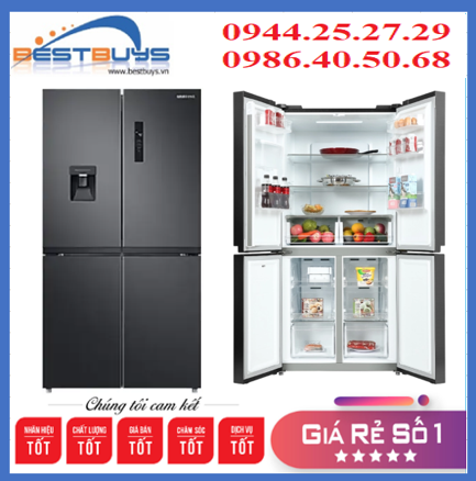 Tủ lạnh Samsung Multi Door Inverter 488L 4 cửa Lấy nước ngoài RF48A4010B4/SV Mới 2021