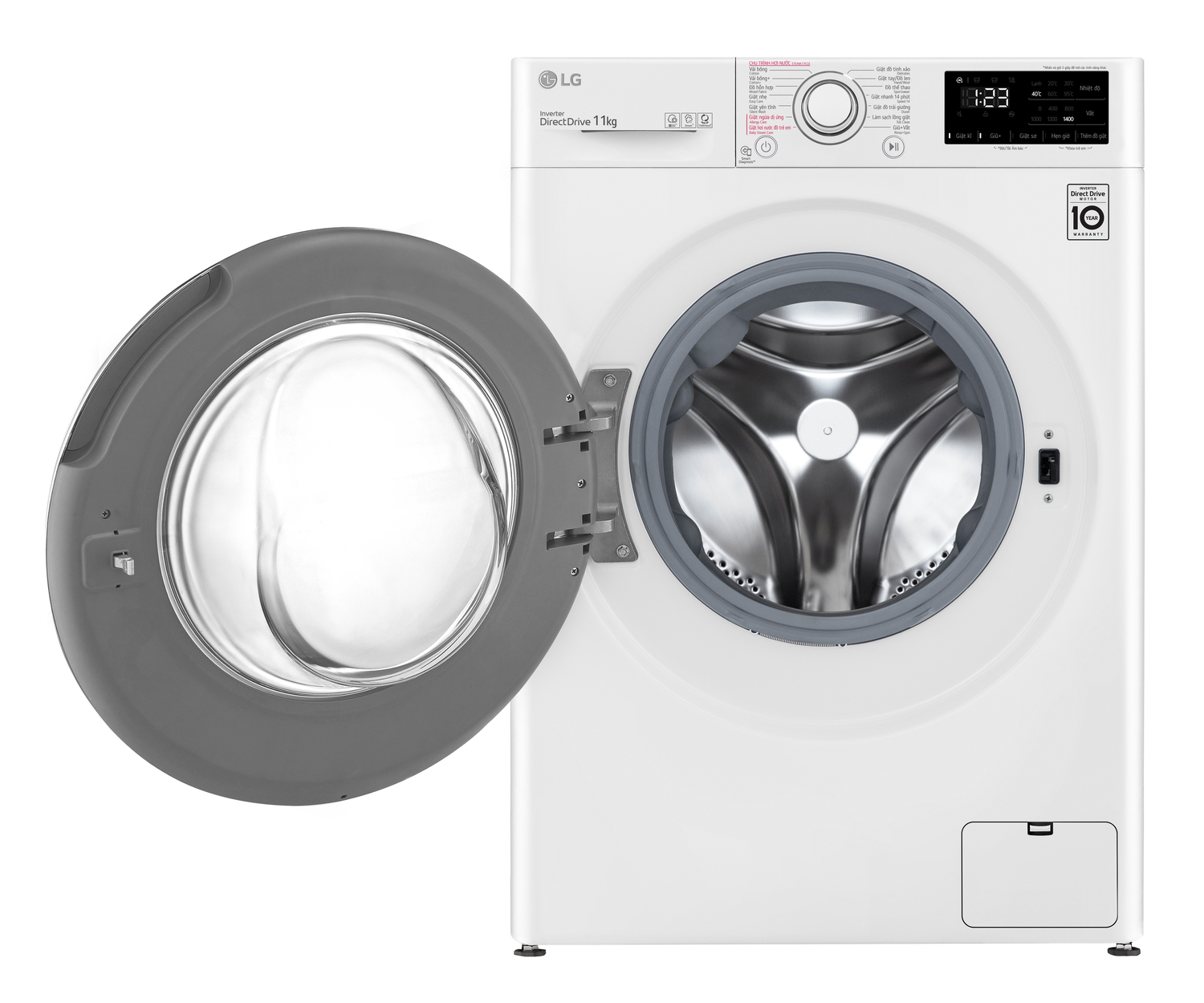 Máy giặt lồng ngang thông minh LG AI DD 11kg FV1411S5W Mới 2021