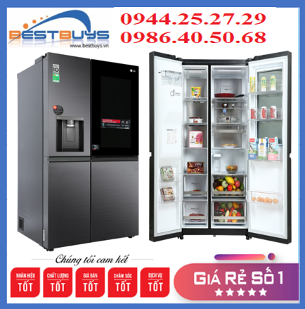 Tủ lạnh LG Side by side Inverter Instaview Door-In-Door 635 lít GR-X257MC model 2022