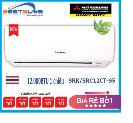 Điều hòa Mitsubishi Heavy 12.000BTU 1 chiều SRK12CT-S5/SRC12CT-S5