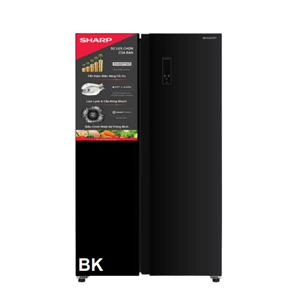 Tủ lạnh Sharp Inverter SJ-SBX440VG-BK 442 lít