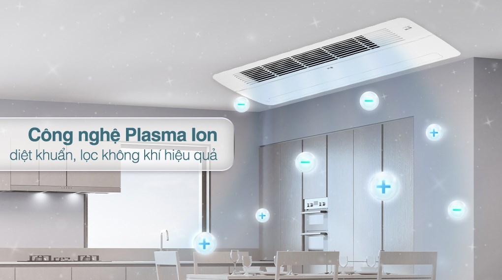 Dàn lạnh cassette 1 cửa  Multi LG Inverter  12000BTU HAI CHIỀU  AMNW12GTUA0 + PT-UAHW0