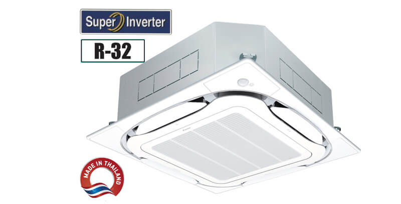 Điều Hòa Âm Trần Cassette Daikin Inverter 20.500BTU 1 Chiều (FCFC60DVM/RZFC60DVM)
