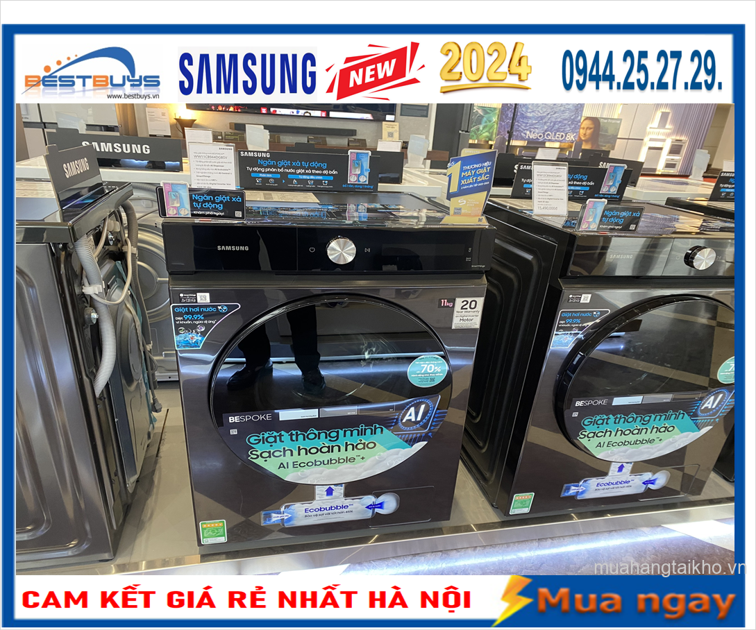 Máy giặt Samsung Inverter 11 kg WW11CB944DGBSV