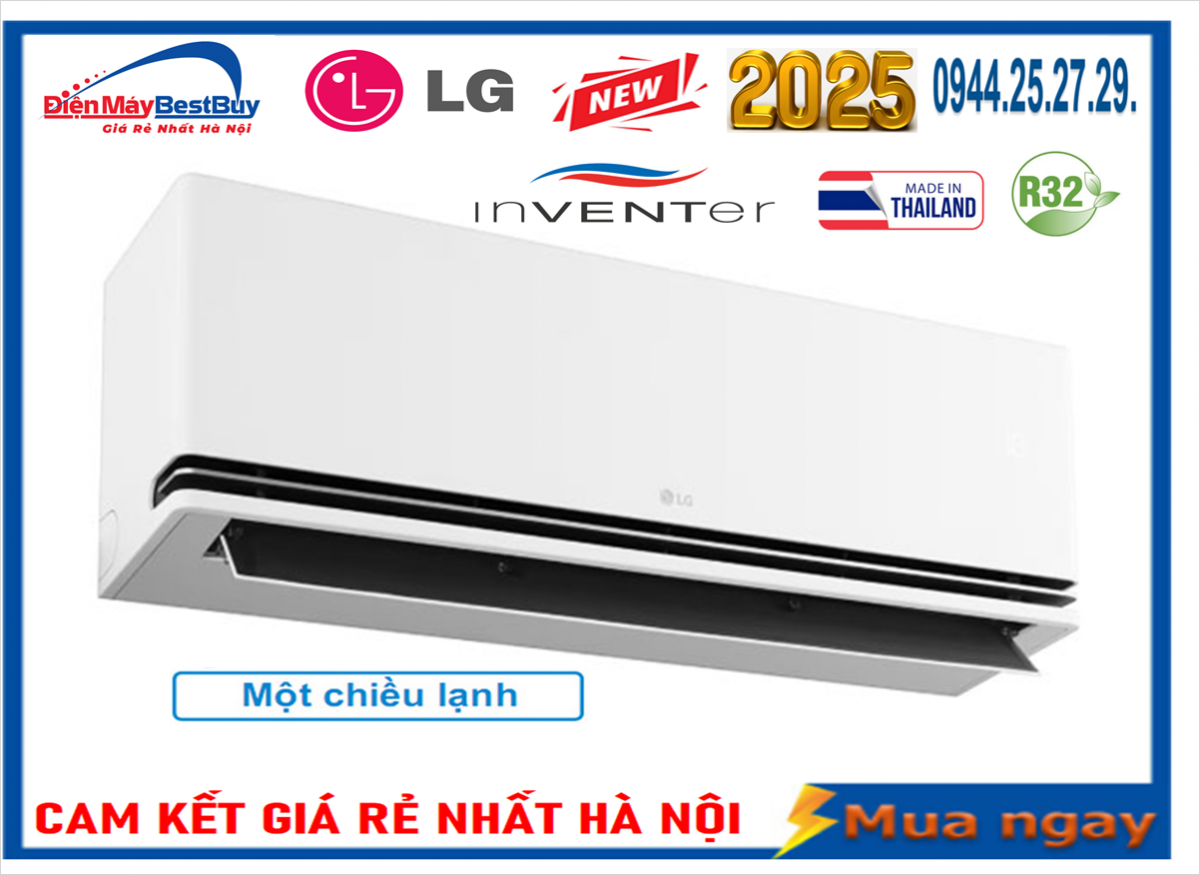 Điều hòa LG 12000 BTU 1 chiều inverter IDC12M1 Mới 2025