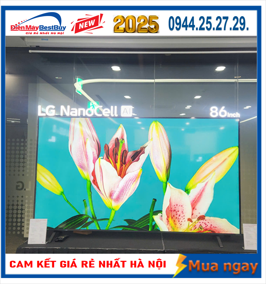 Smart Tivi NanoCell LG 4K 43 inch 43NANO80ASA ThinQ AI [2025]
