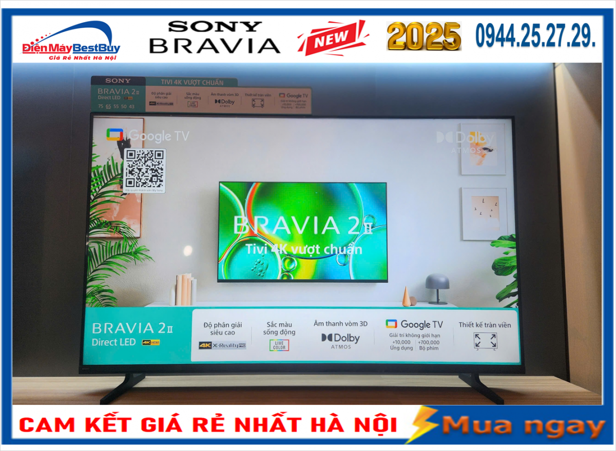 Nơi Bán Smart TiVi Sony BRAVIA 2 II 43 inch 4K HDR (K-43S20) Chính hãng với giá rẻ nhất