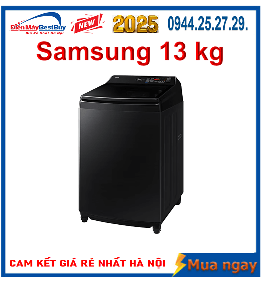 Máy giặt Bespoke Samsung Ecobubble Inverter 13Kg WA80F13S5BSV [2025]