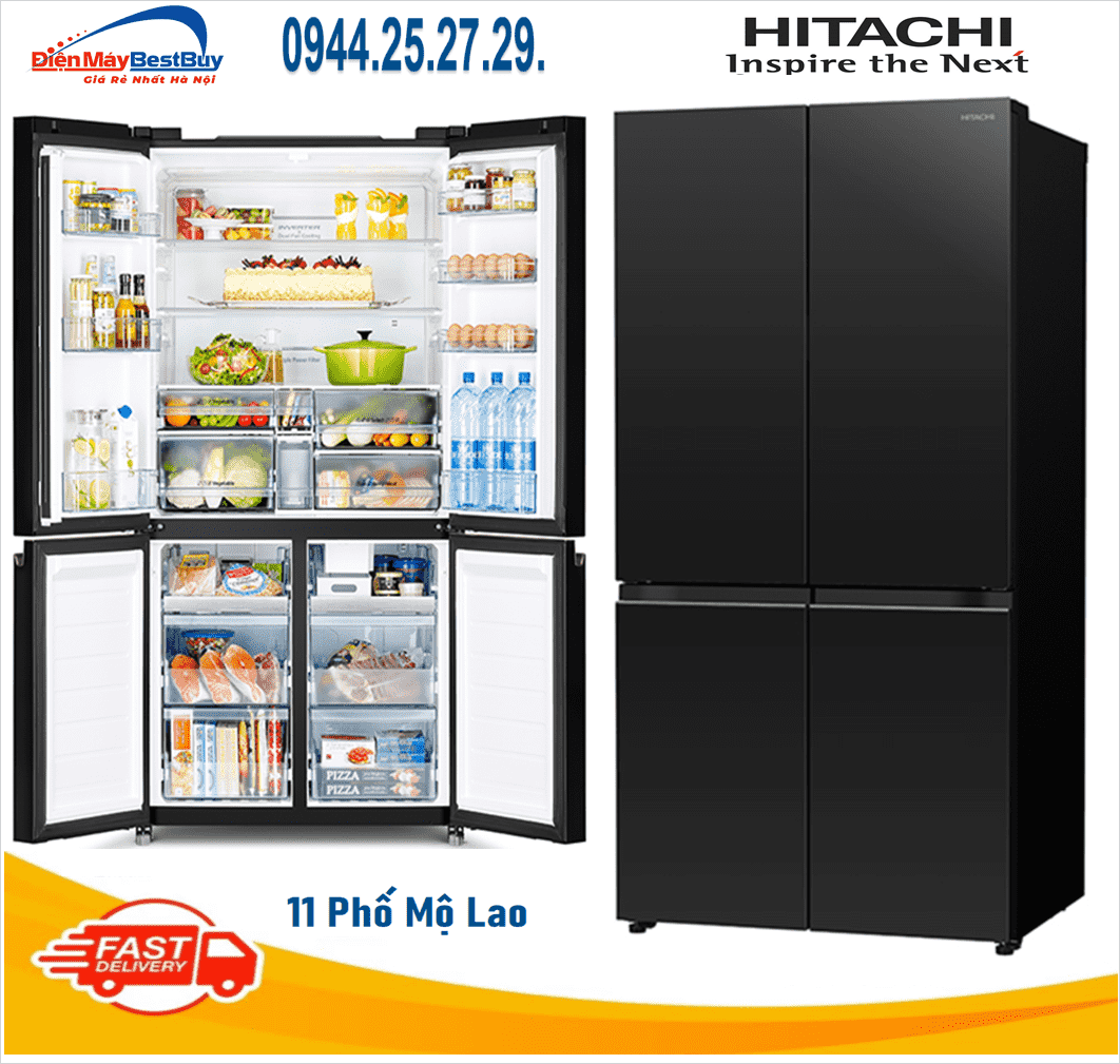 Tủ lạnh Hitachi Inverter 645 lít R-WB700PGV4 
