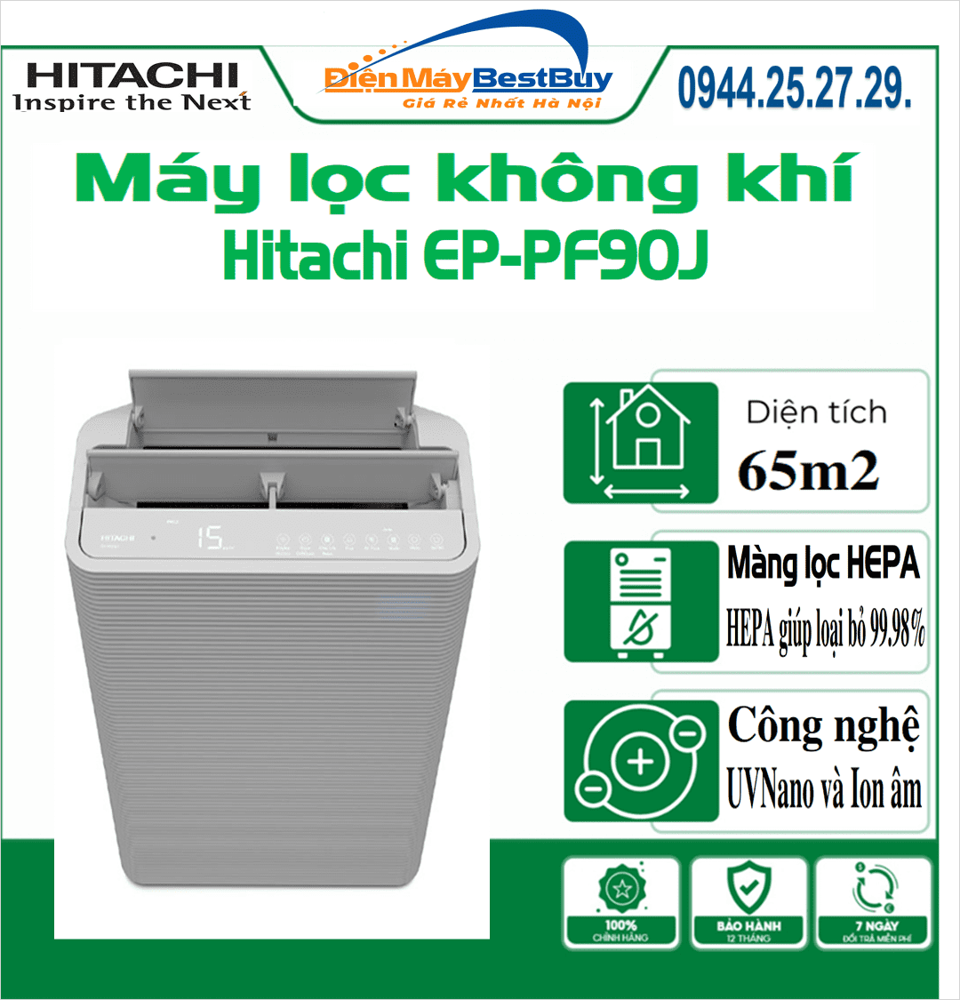 Máy lọc không khí Hitachi EP-PF90J 
