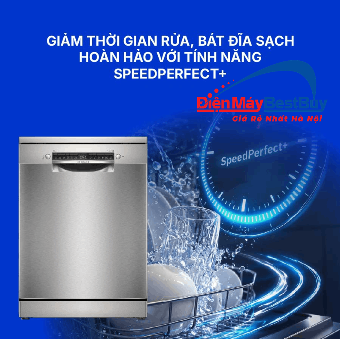 Máy Rửa Bát Độc Lập BOSCH SMS4HTI16E