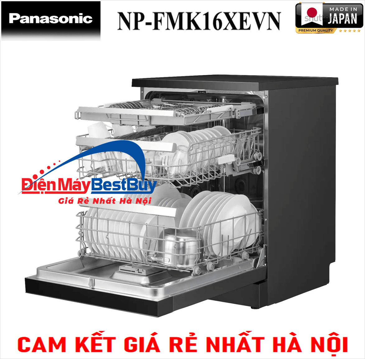 Máy rửa bát Panasonic NP-FMK16XEVN 15 bộ Bán chạy nhất 2026
