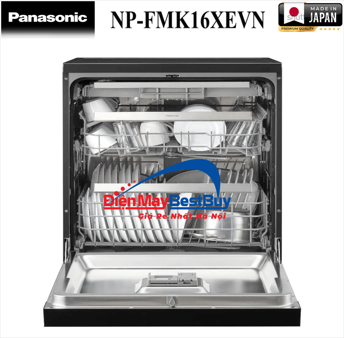 Máy rửa bát Panasonic NP-FMK16XEVN 15 bộ Bán chạy nhất 2026