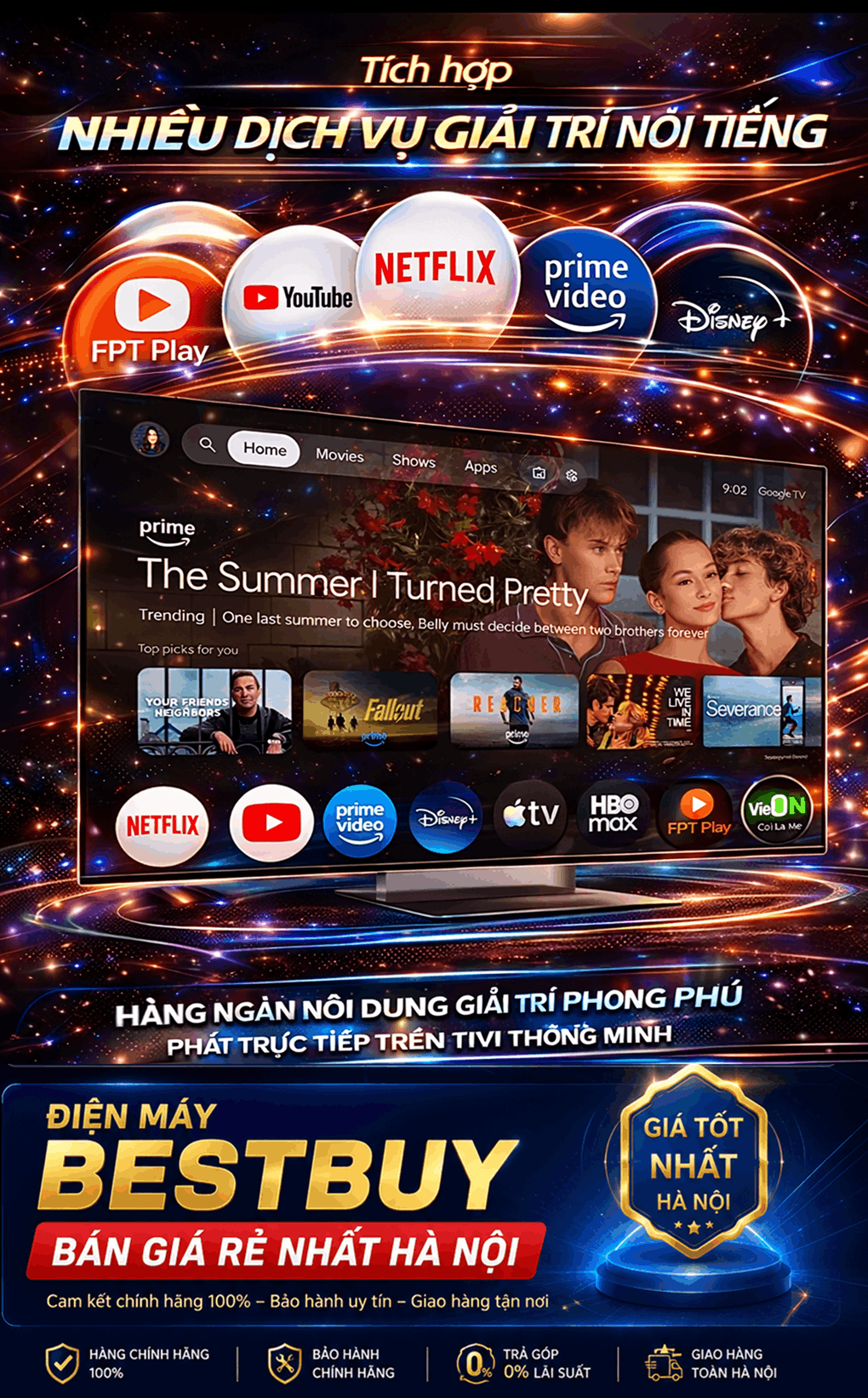 Google Tivi Sony 85 inch Mini Led 4K Bravia 9 II (K-85XR90M2) Mới 2026