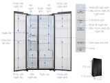 Tủ lạnh Side by side 680L Samsung RS62R5001B4/SV Digital Inverter,MODEL MỚI 2019